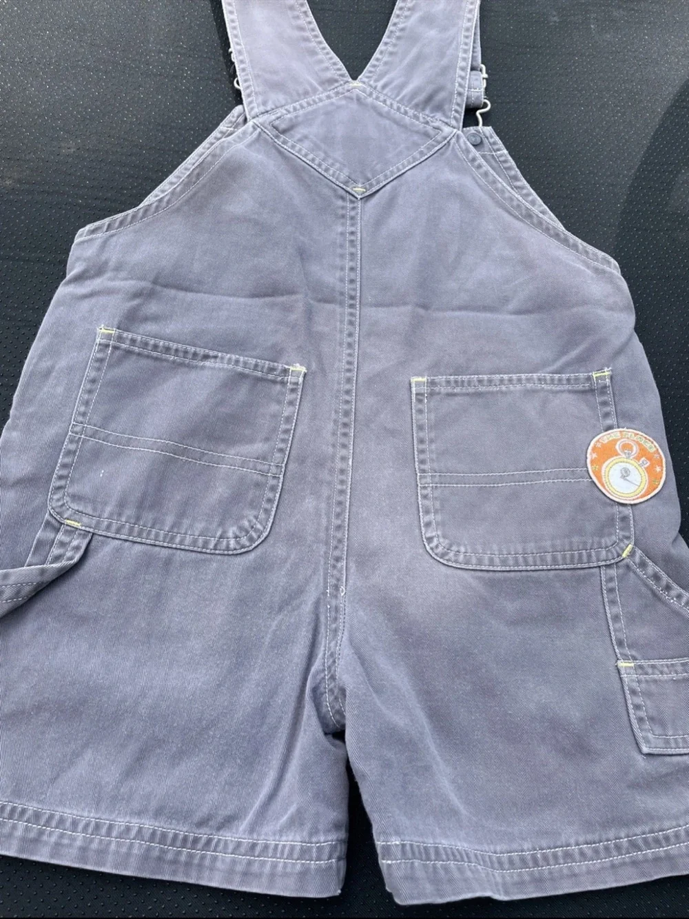 The Children's Place Charcoal Gray Patch Pocket Overalls